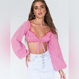 NEILSON LONG SLEEVE TOP RED